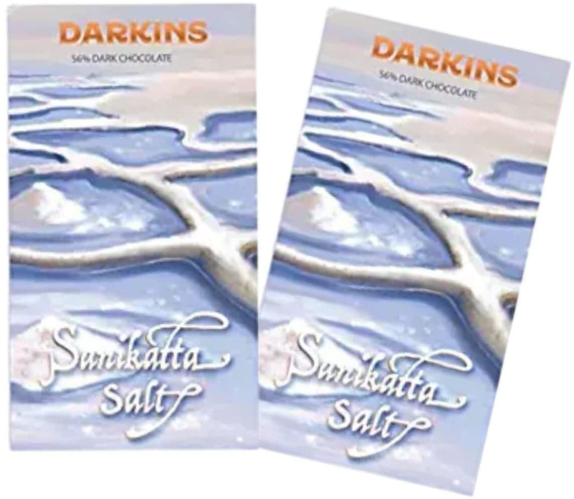 Darkins Dark Chocolate | 56% Artisanal Dark Chocolate With Sanikatta Salt| 65gm Each Pack of 2