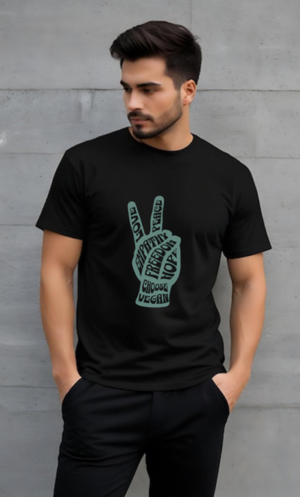 T-Shirts | Love, Peace, Hope , Vegan