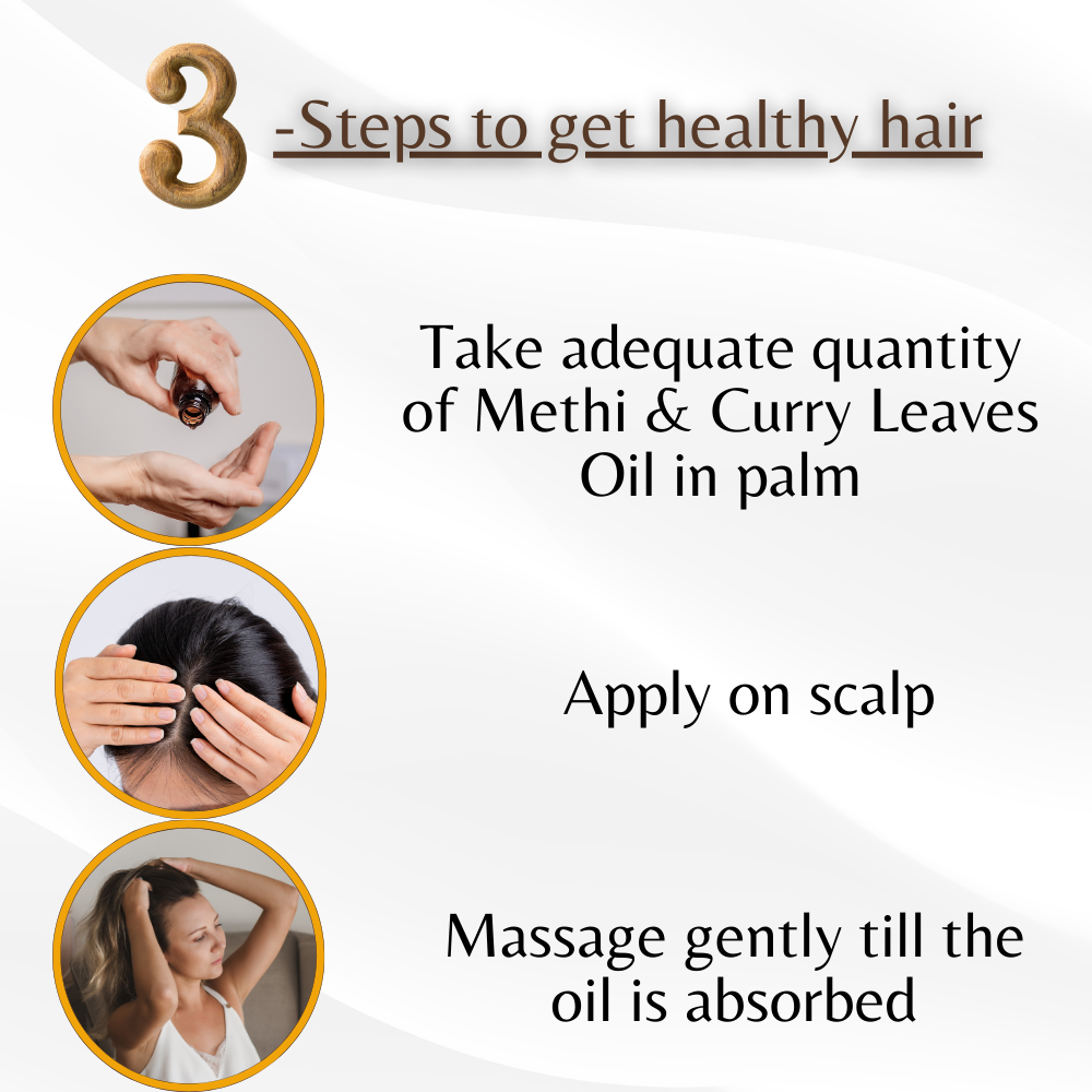 Atrimed Plant Science Methi & Curry Leaves Hair Oil | For Thick & Strong Hair 100ml (Pack of 2)