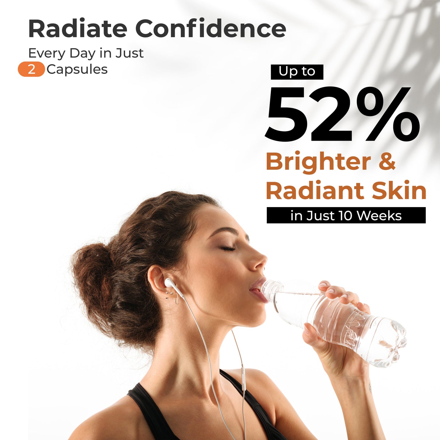 Health Veda Organics Plant Based Skin Radiance Collagen Builder with Vitamin C & Biotin, 800 mg, 60 Veg Capsules | Skin Cell Renewal & Protection for Healthy & Young-Looking Skin | For Men & Women