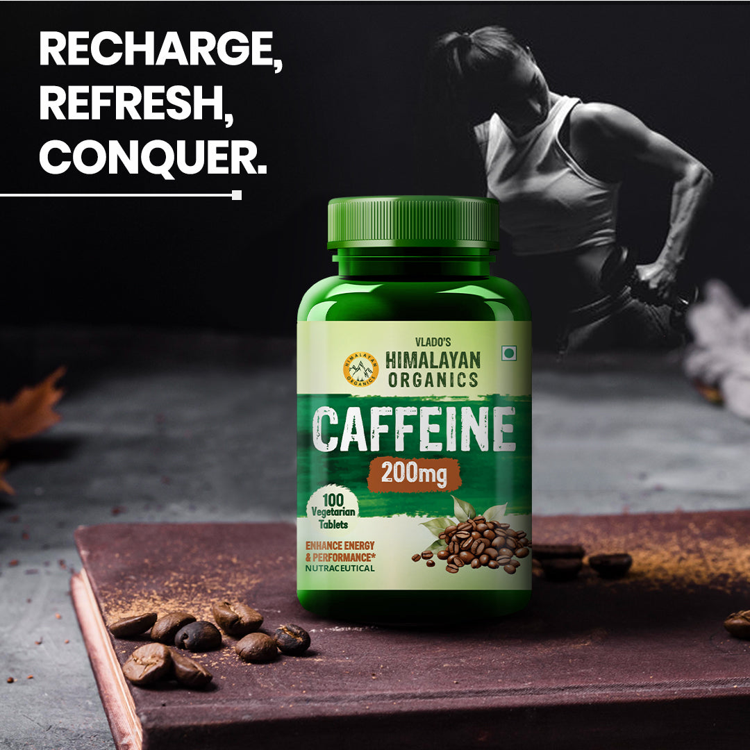 Vlado's Himalayan Organics Caffeine 200mg | 100 Veg Tablets