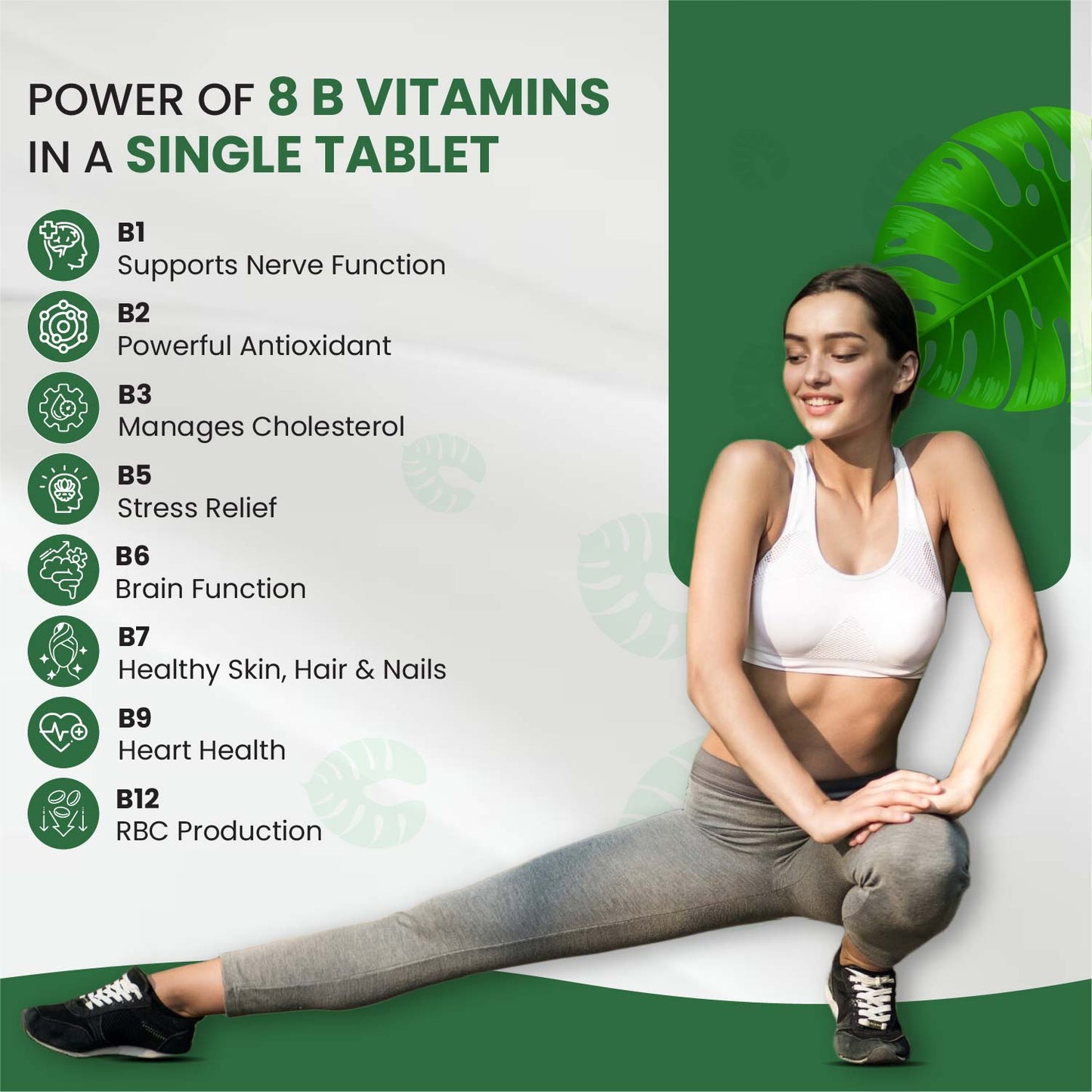 Vlado's Himalayan Organics Plant-Based B-Complex with B12, B1, B2, B3, B5, B6, B9 & Biotin – 60 Veg Capsules