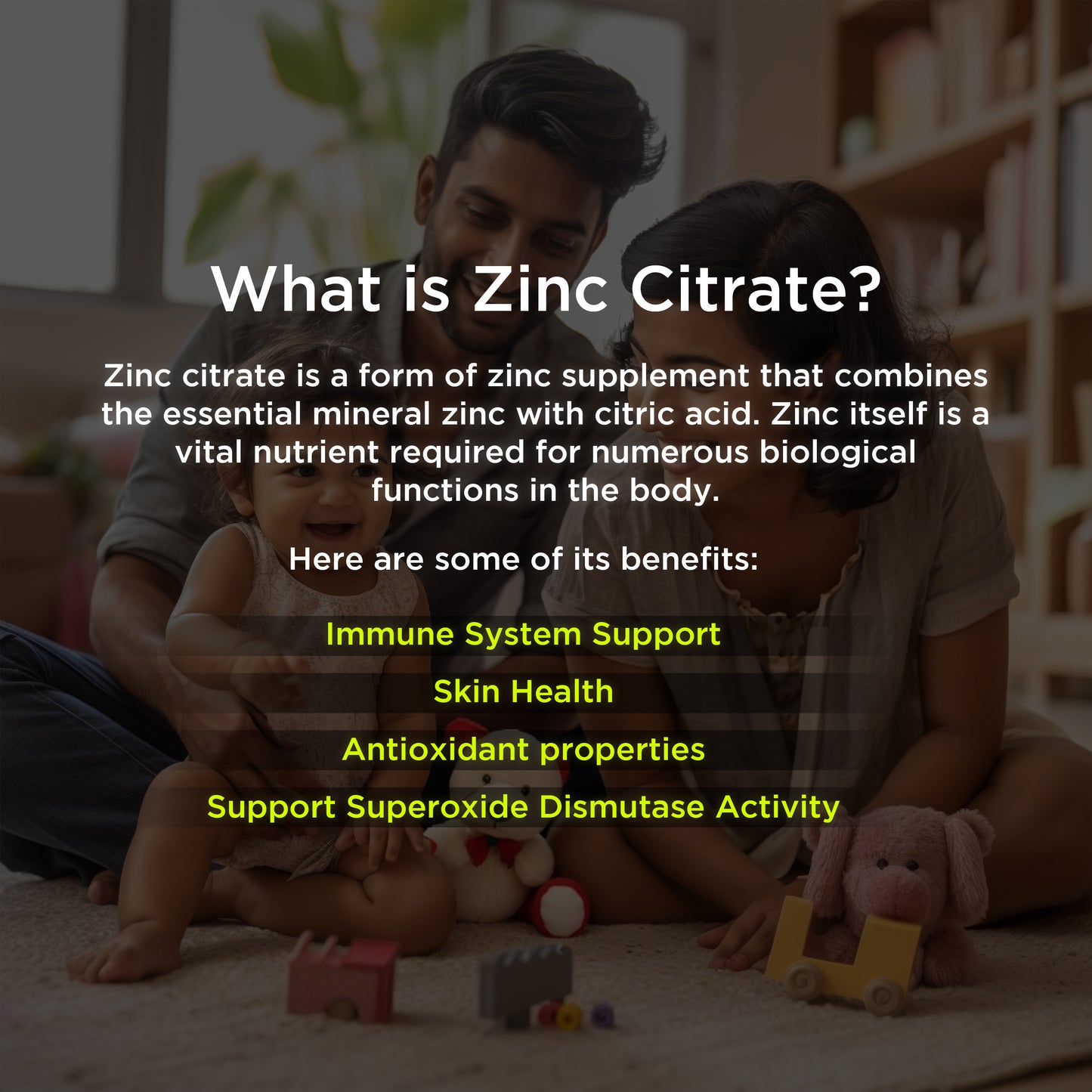 Health Veda Organics Zinc Citrate | Supports Immune and Immunity | Healthier Skin, Hair & Nails | Improves Iron Absorption | 120 Veg Capsules | For Both Men & Women