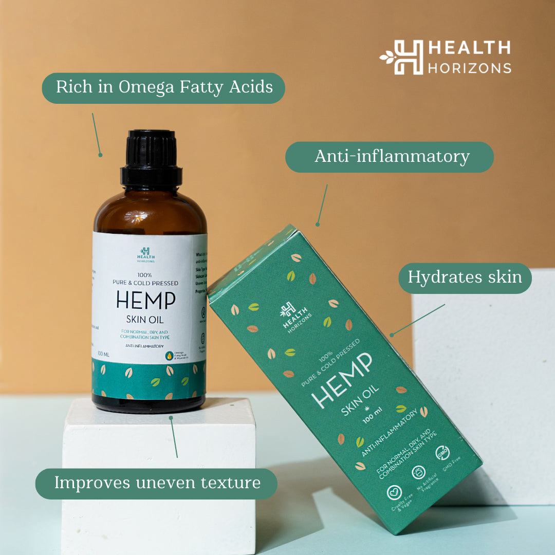Health Horizons Cold Pressed Hemp Seed Skin Oil 100ml