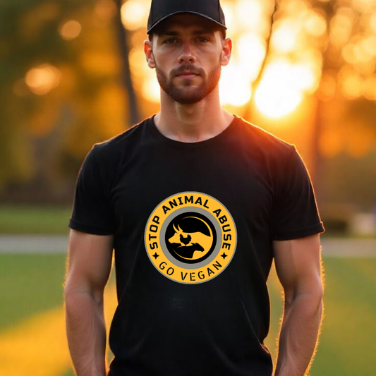 T-Shirt | Stop Animal Abuse - Go Vegan
