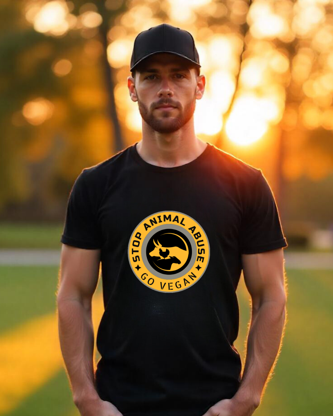 T-Shirt | Stop Animal Abuse - Go Vegan