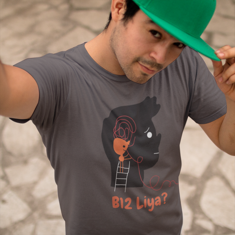 B12 Liya? (entangled mind) (male/unisex-vd-t-shirt)