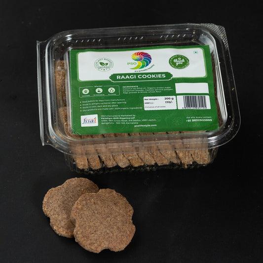 PSO Ragi-Wheat Cookies (100% Whole Wheat)