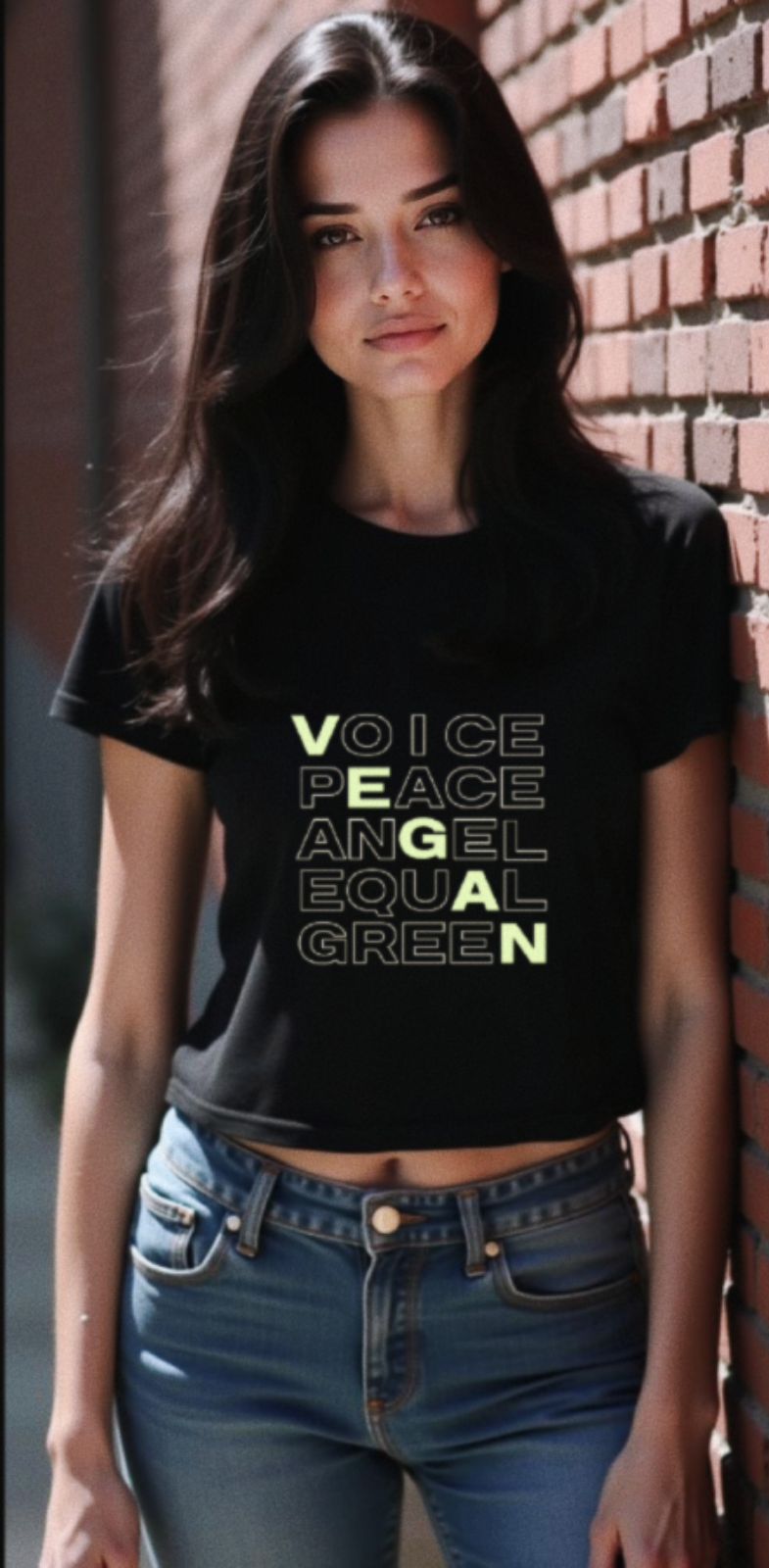 T-Shirt |  Vegan - Voice , Peace