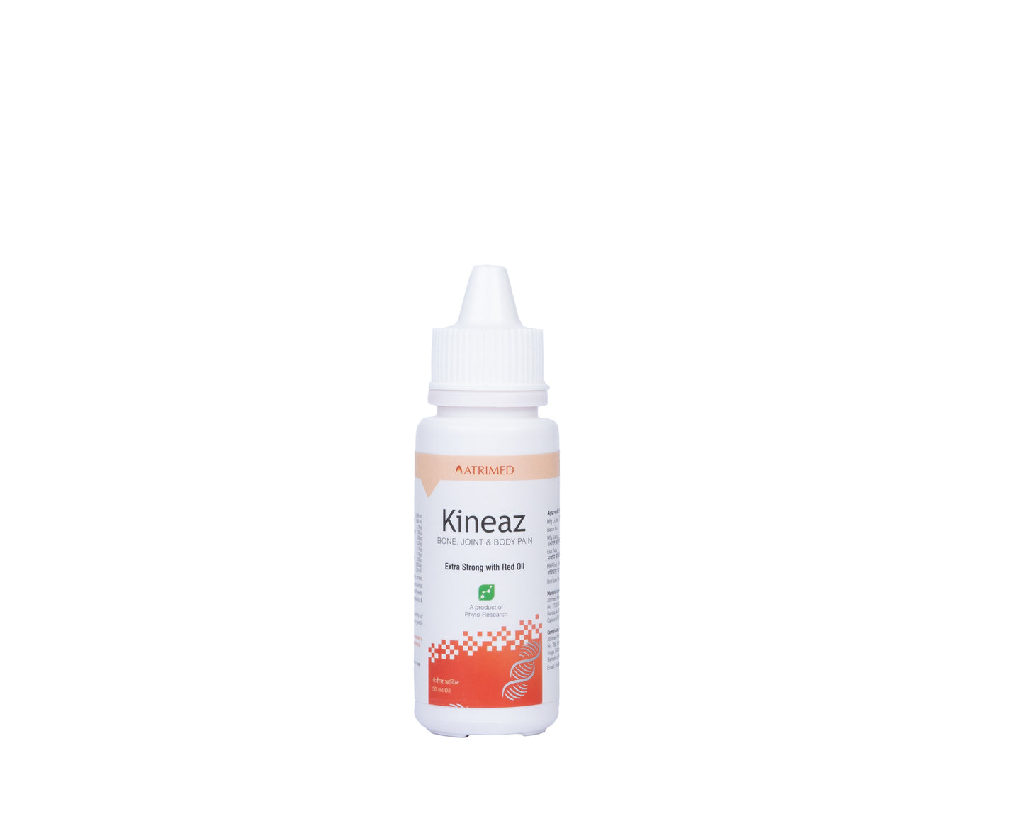 Atrimed Kineaz Pain Relief Oil – Extra Strong with Red Oil – For Muscle, Joint, Knee, Back, Body Pain & Headache – Ayurvedic, Natural, Fast-Acting, 50 ml (pack of 1)