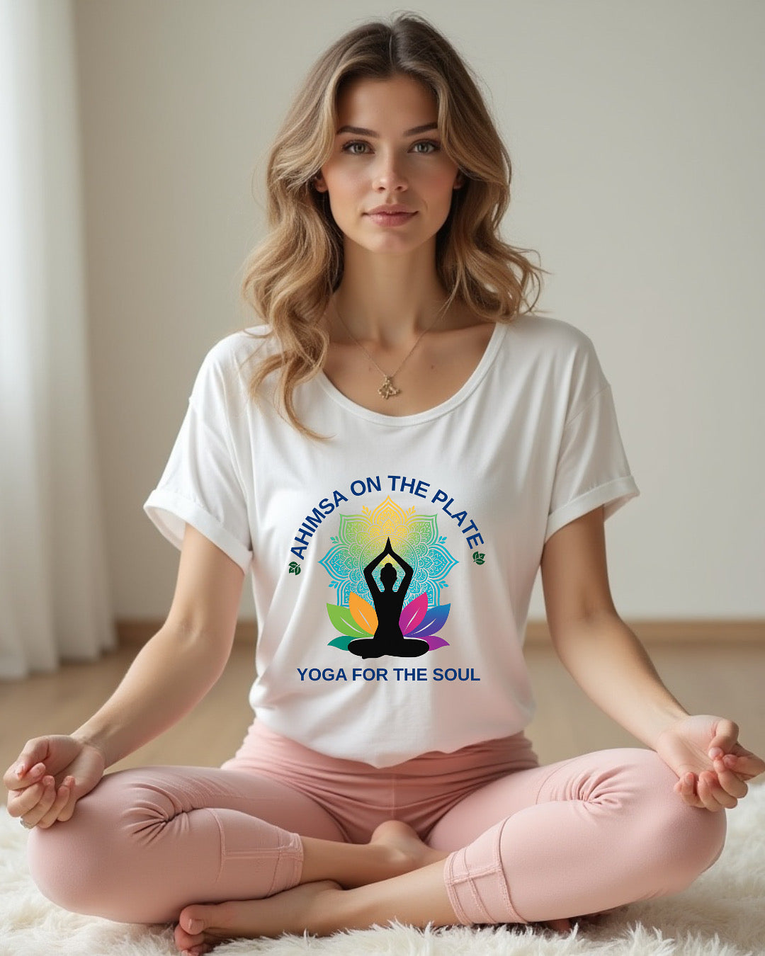 T-Shirts | Ahimsa on the plate,yoga for the soul