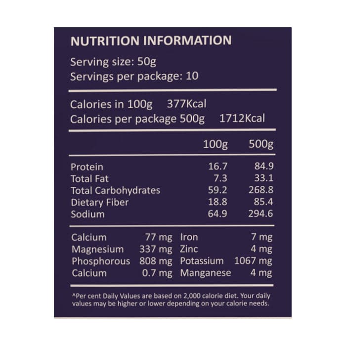 NOURISH YOU Raw Organic Black Quinoa (500G): Packed with Essential Amino Acids, Proteins, and Fibers for Wellness , Healthy food.