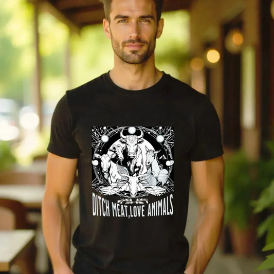 T-Shirt | Ditch Meat, Love Animals