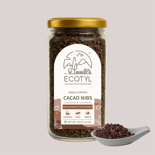 Ecotyl Cacao Nibs | Crunchy & Nutritious | High in Magnesium | 125g