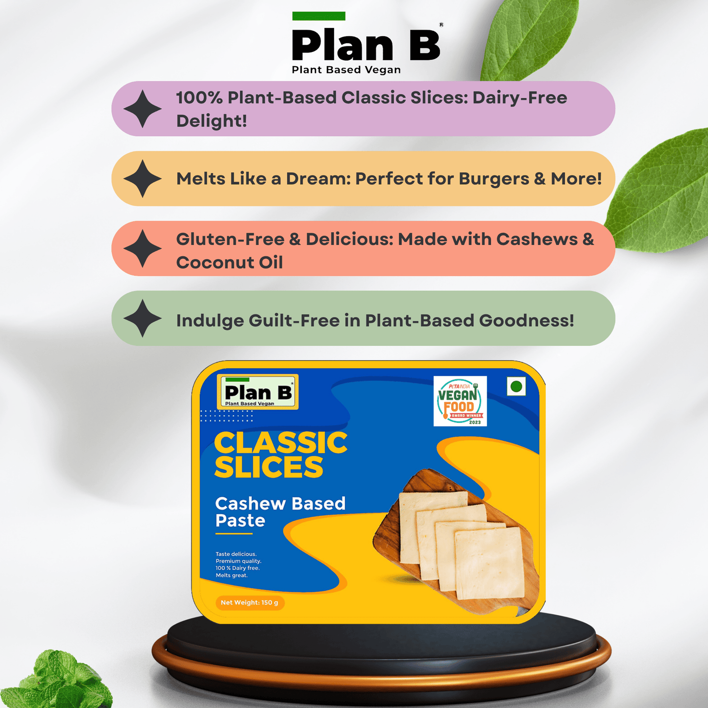 Plan B Classic Cheezy Slices 150 g