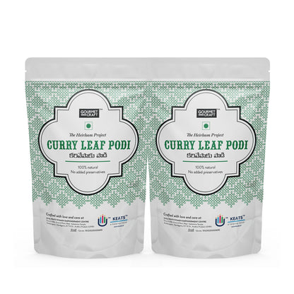 Gourmet Craft Curry Leaf Podi  (2 Packs - 150g Each)