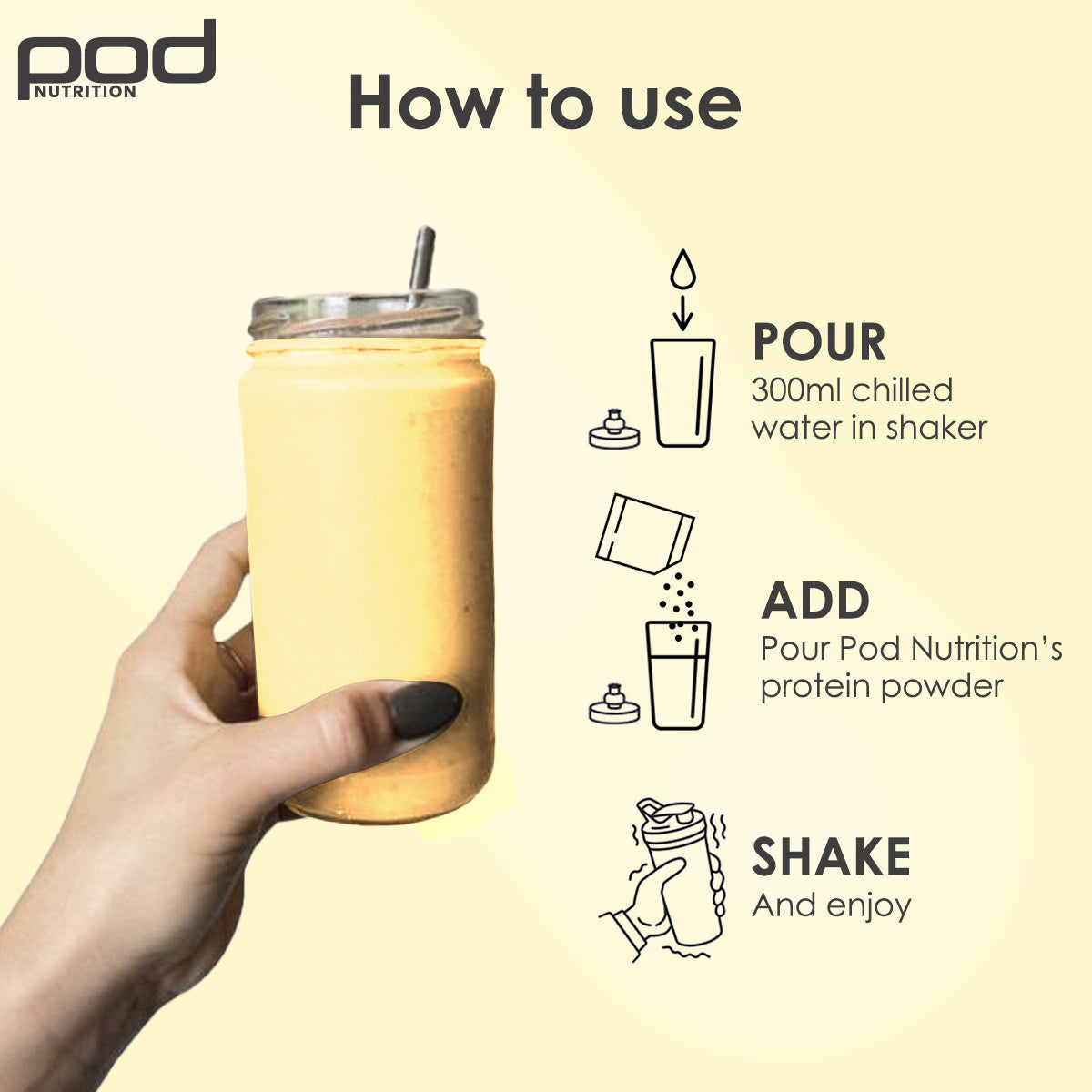 POD NUTRITION Pea Protein Isolate Powder | Vegan Plant Protein, No Added Sugar, Dairy Free| Clean & Easy to Digest with Essential Amino Acids (Hapus Mango Sachet Pack of 15)