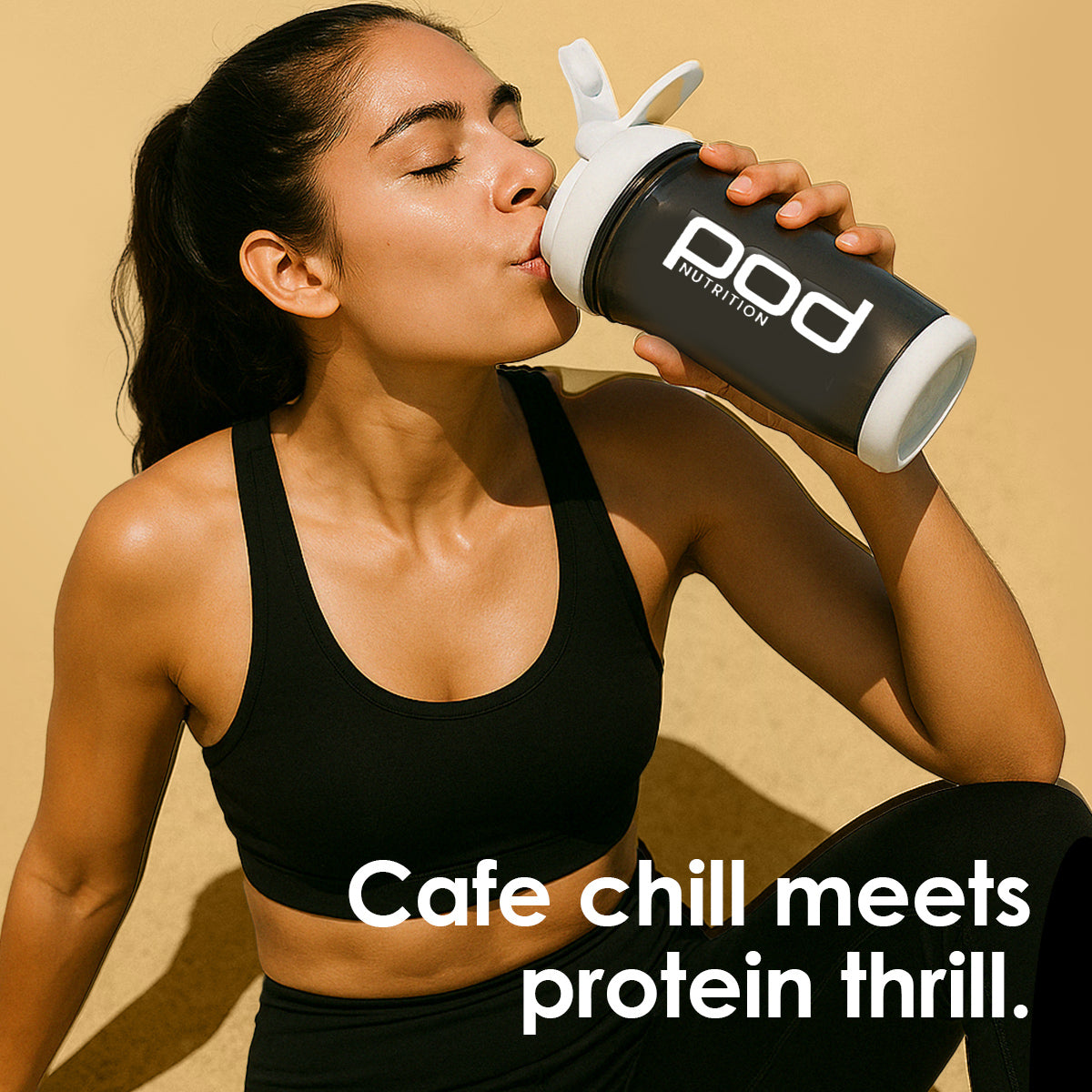 POD NUTRITION Pea Protein Isolate Powder | Vegan Plant Protein, No Added Sugar, Dairy Free| Clean & Easy to Digest with Essential Amino Acids (1kg, Cafe Mocha)