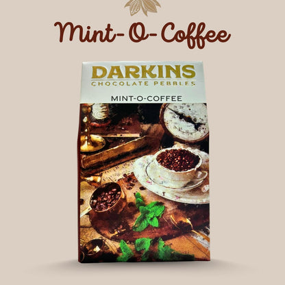 DARKINS Mint-O-Coffee Chocolate Pebbles | Coated Coffee Beans Roasted | 50g Each Pack of 3