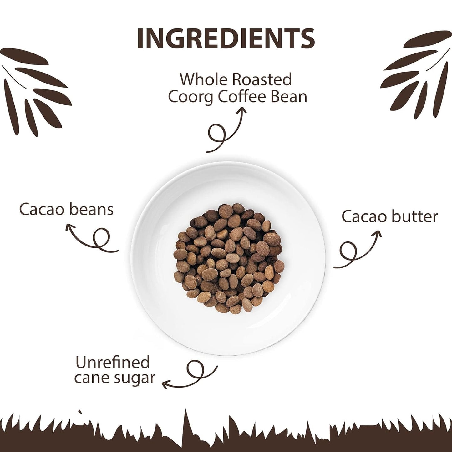 DARKINS Mint-O-Coffee Chocolate Pebbles | Coated Coffee Beans Roasted | 50g Each Pack of 3