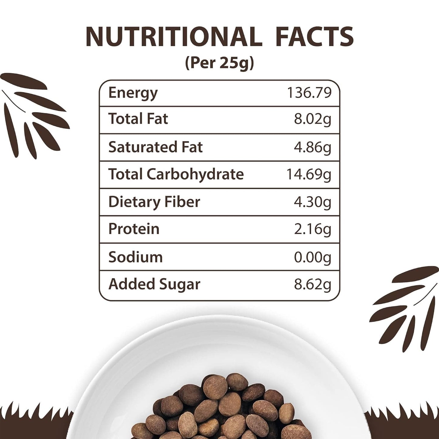 DARKINS Mint-O-Coffee Chocolate Pebbles | Coated Coffee Beans Roasted | 50g Each Pack of 3