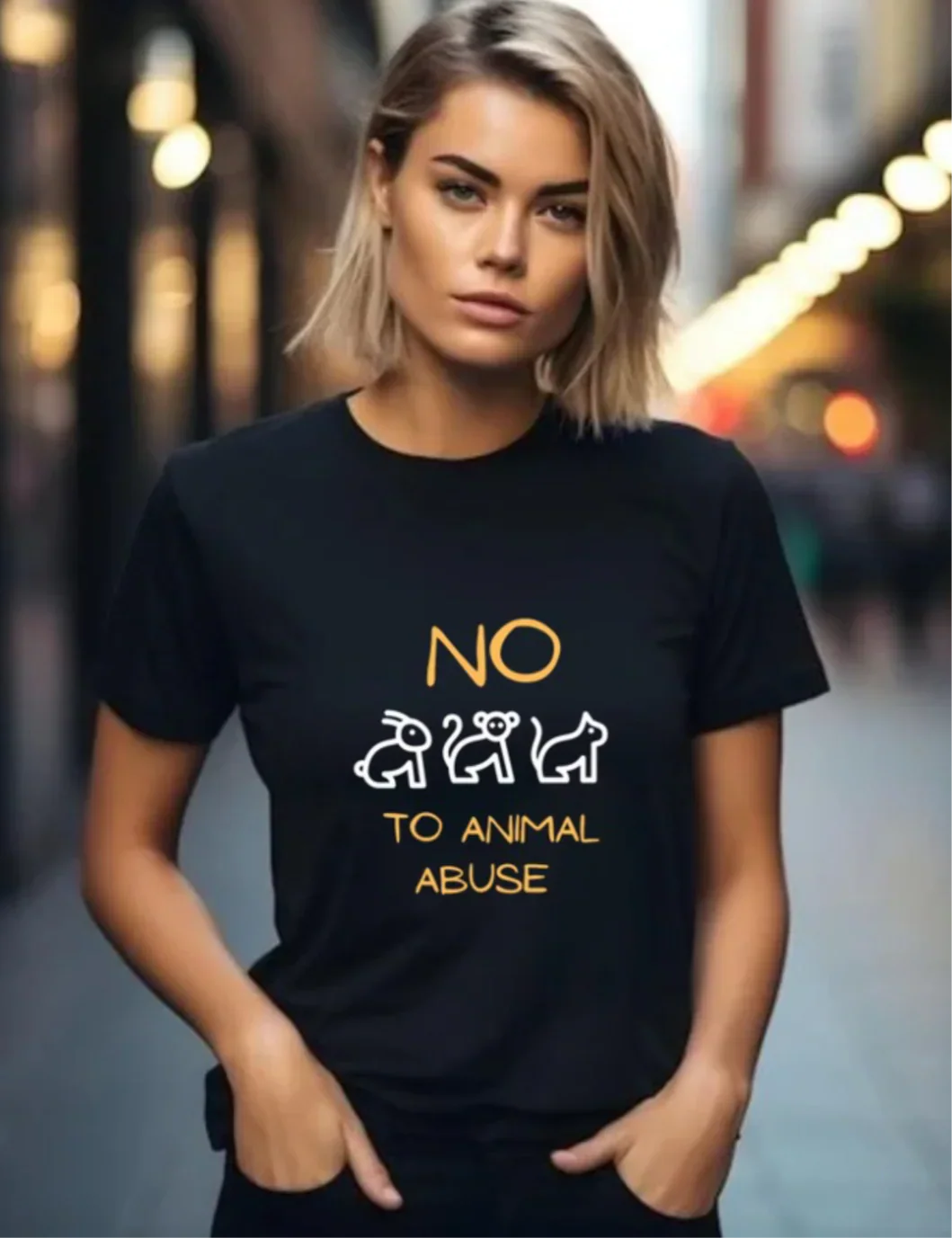 T-Shirt | No To Animal Abuse