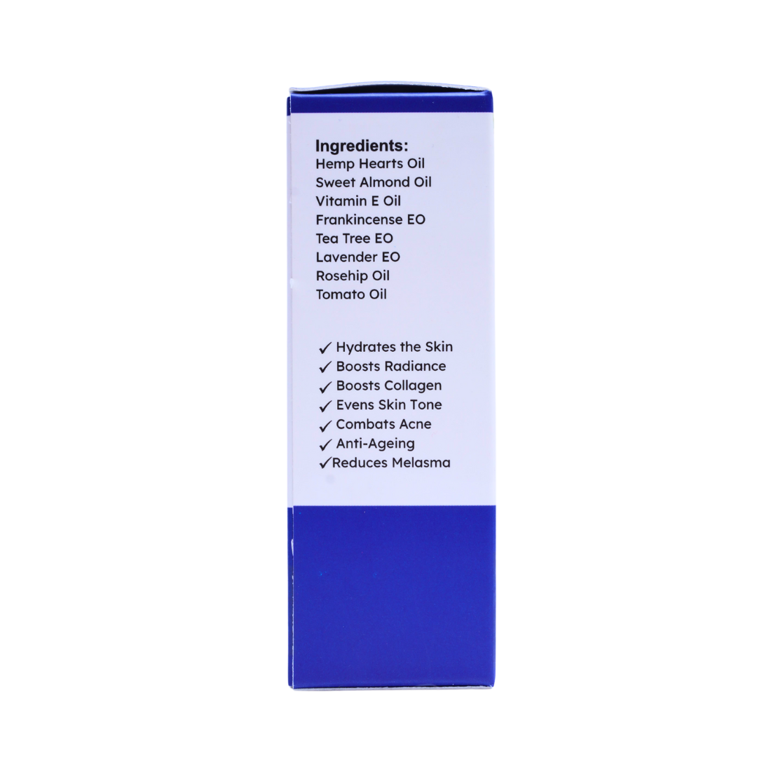 Indus Hemp Face Serum | VITAMINS A + C + E | All Skin Types | 50ml