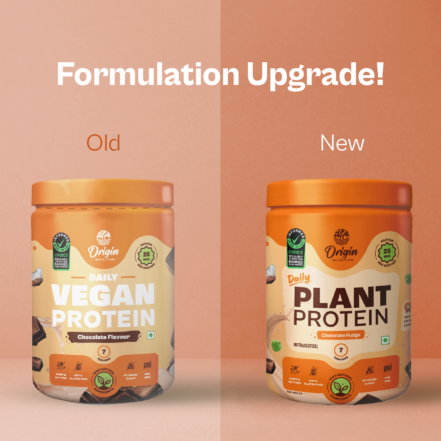 Origin Nutrition Daily Plant Protein Chocolate Flavour , 283g