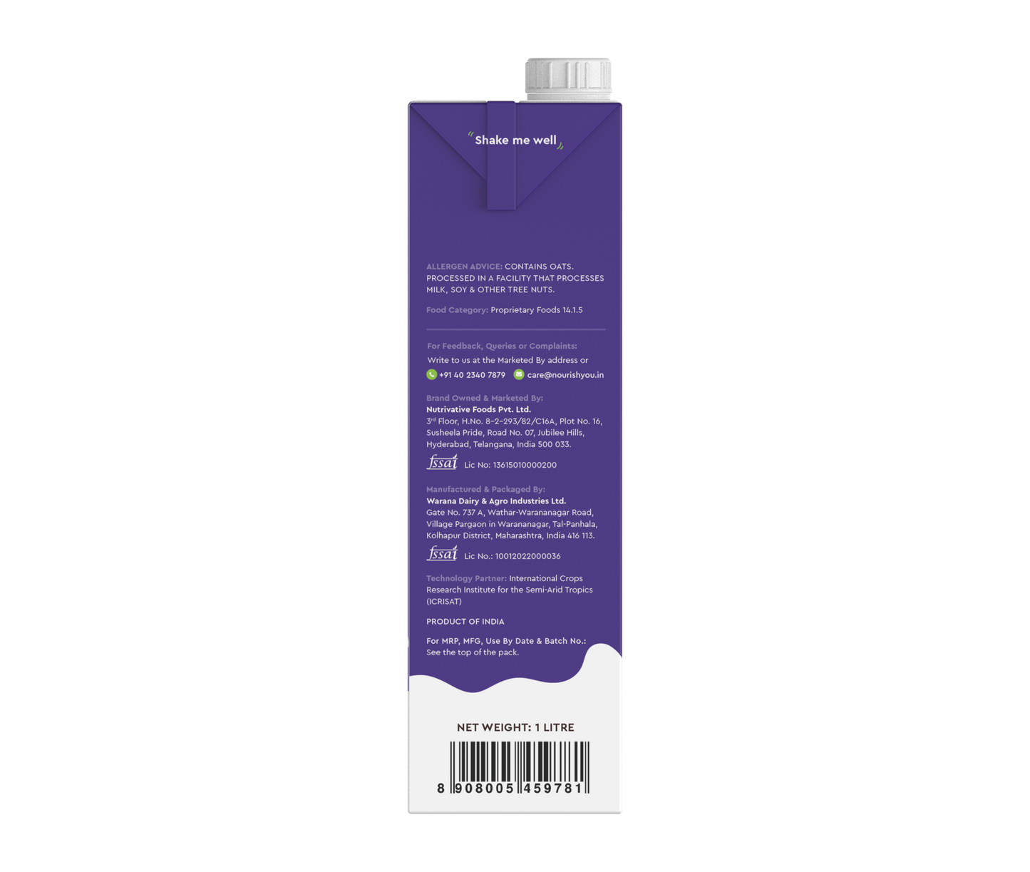 Nourish you Plant- Based Millet Beverage Original