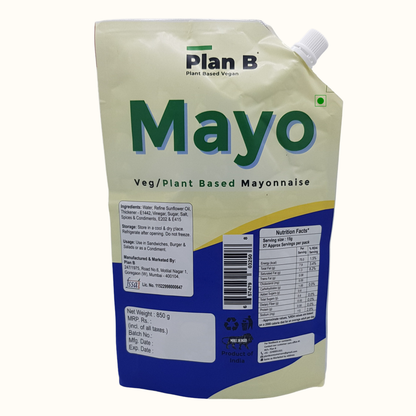 Plan B Mayonnaise 850g (Dairy Free, Extra Creamy & Delicious)