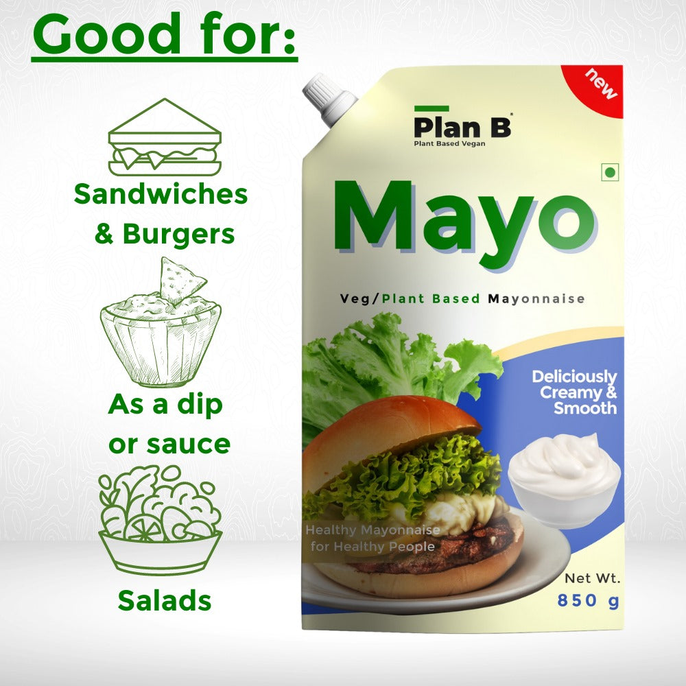 Plan B Mayonnaise 850g (Dairy Free, Extra Creamy & Delicious)