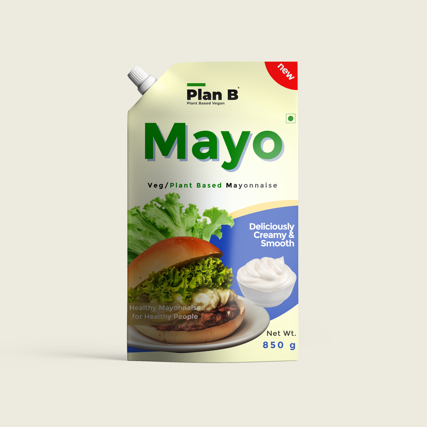 Plan B Mayonnaise 850g (Dairy Free, Extra Creamy & Delicious)