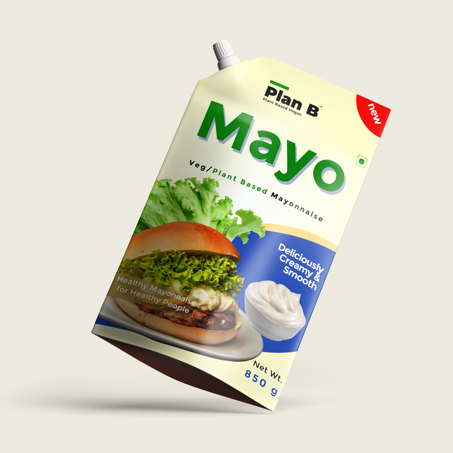 Plan B Mayonnaise 850g (Dairy Free, Extra Creamy & Delicious)