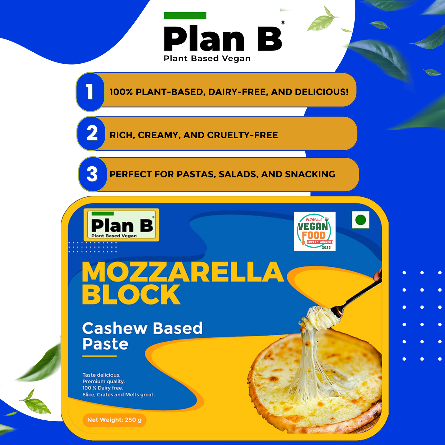 Plan B Mozzarella Block 250 g