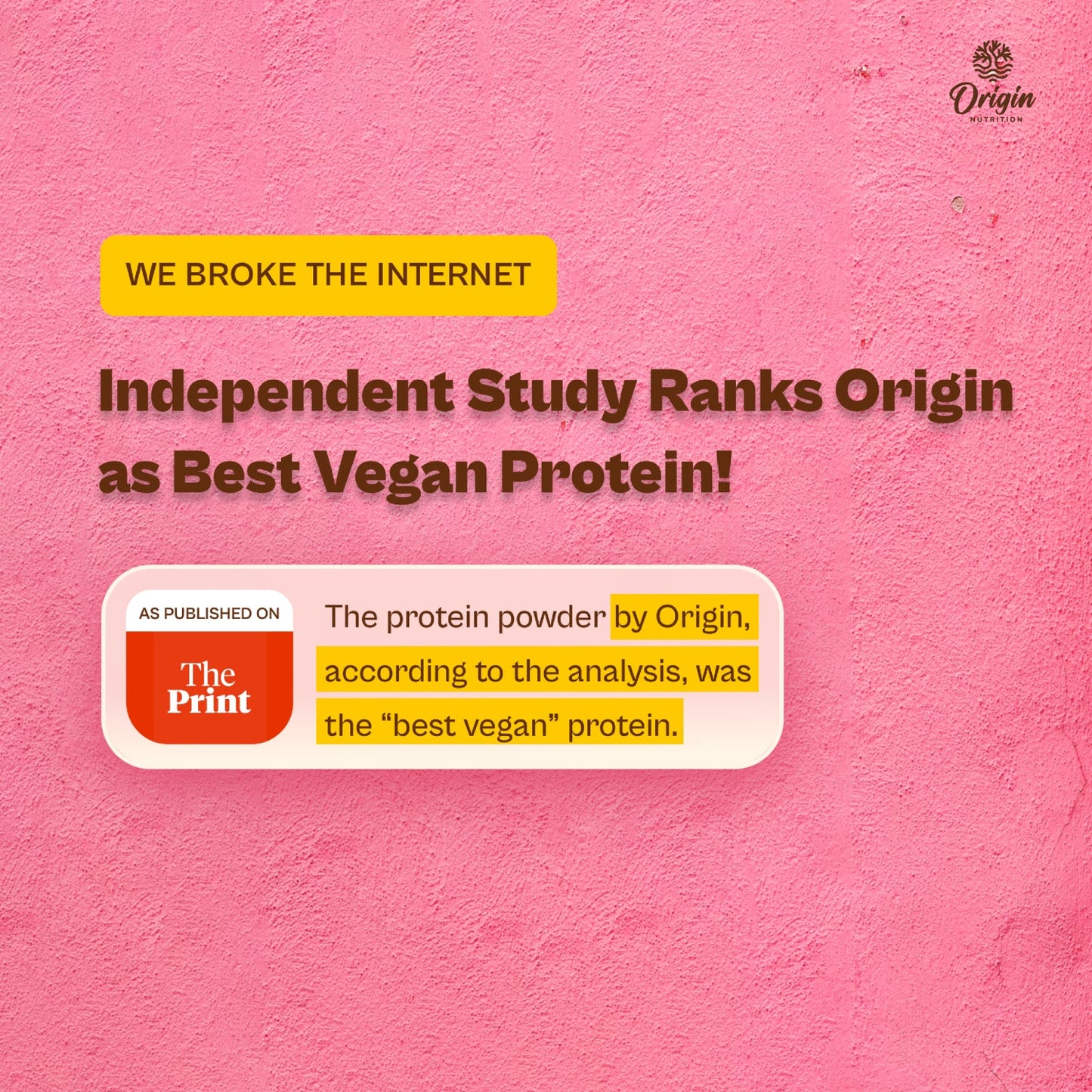Origin Nutrition Daily Plant Protein Filter Coffee Flavour , 812g