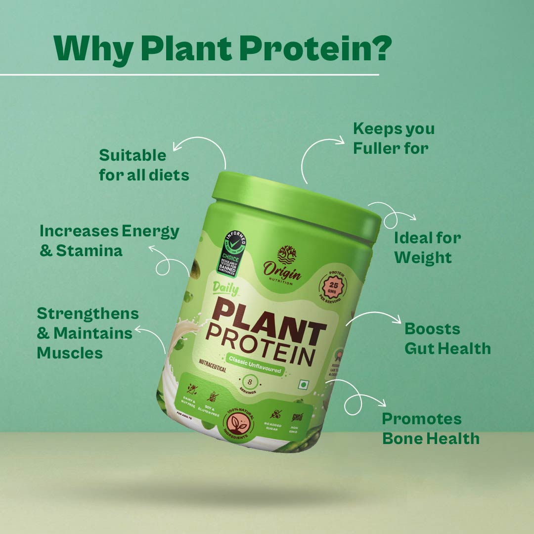 Origin Nutrition Daily Plant Protein Unflavoured , 260g