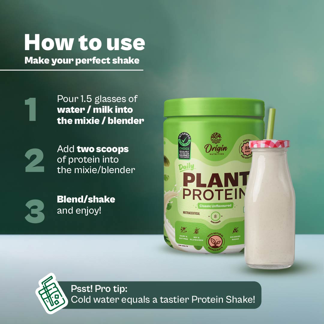 Origin Nutrition Daily Plant Protein Unflavoured , 260g