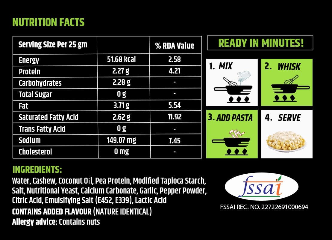 PlantWise Creamy Alfredo Pasta Sauce 200g (Dairy Free)