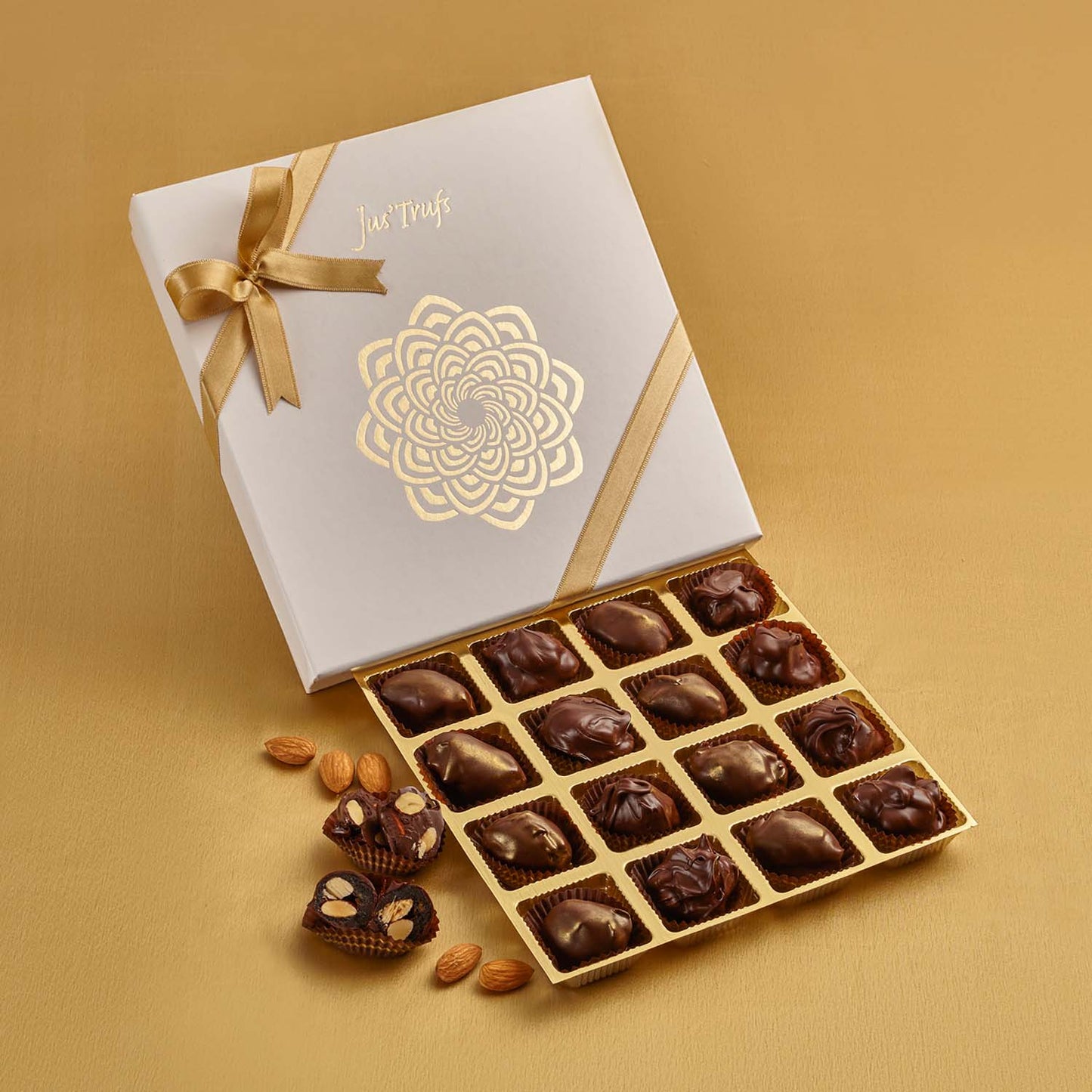 Jus'Trufs Nutrient-Rich Chocolate Indulgence Mandala (Box of 16)