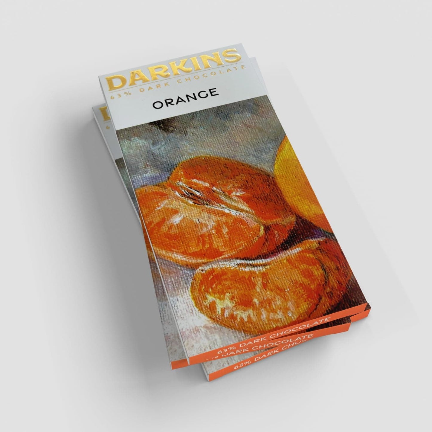DARKINS Dark Chocolate | 63% Dark Chocolate With Orange Dark Chocolate Bar 3x 50 Gm | 50 Gm Each Pack of 3