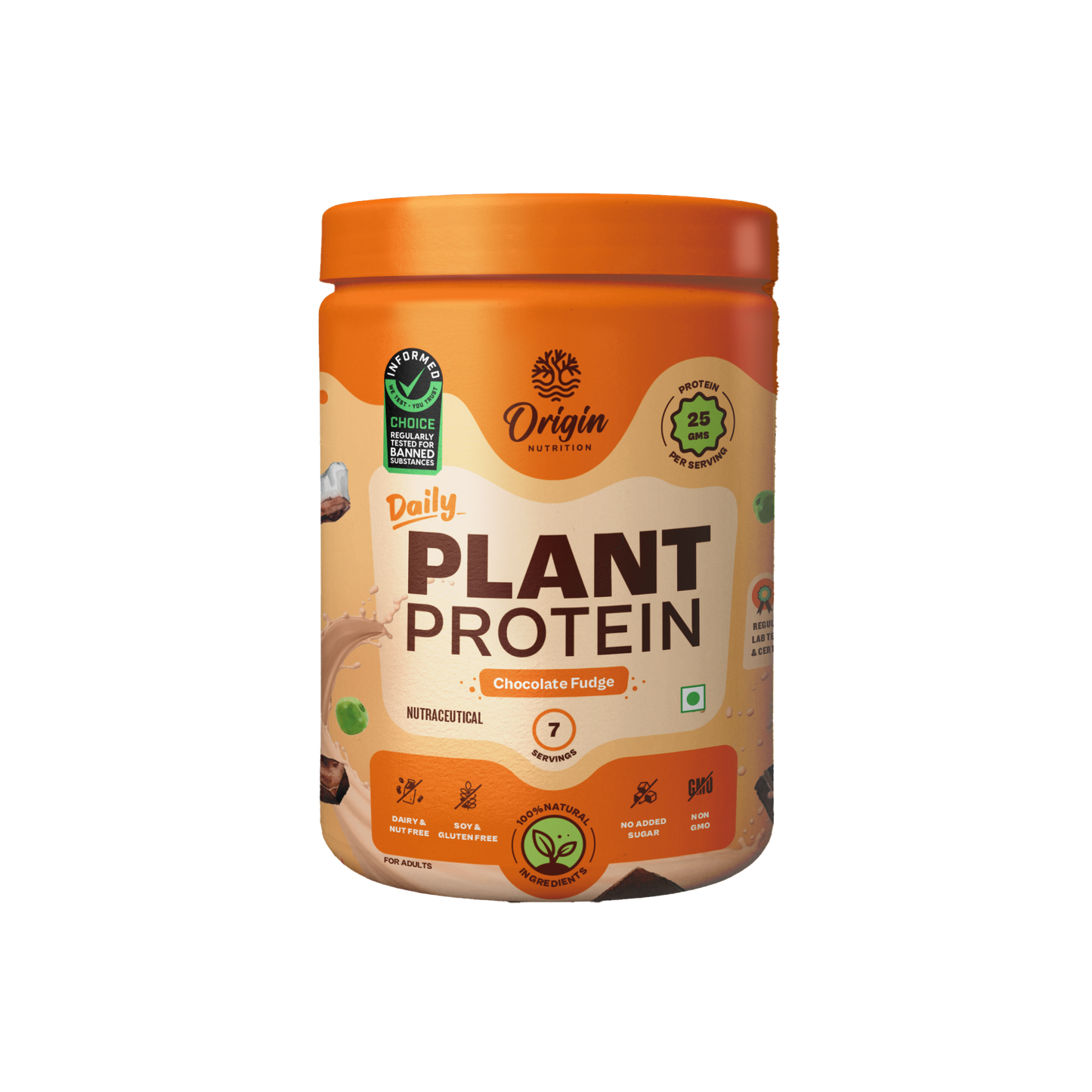 Origin Nutrition Daily Plant Protein Chocolate Flavour , 283g