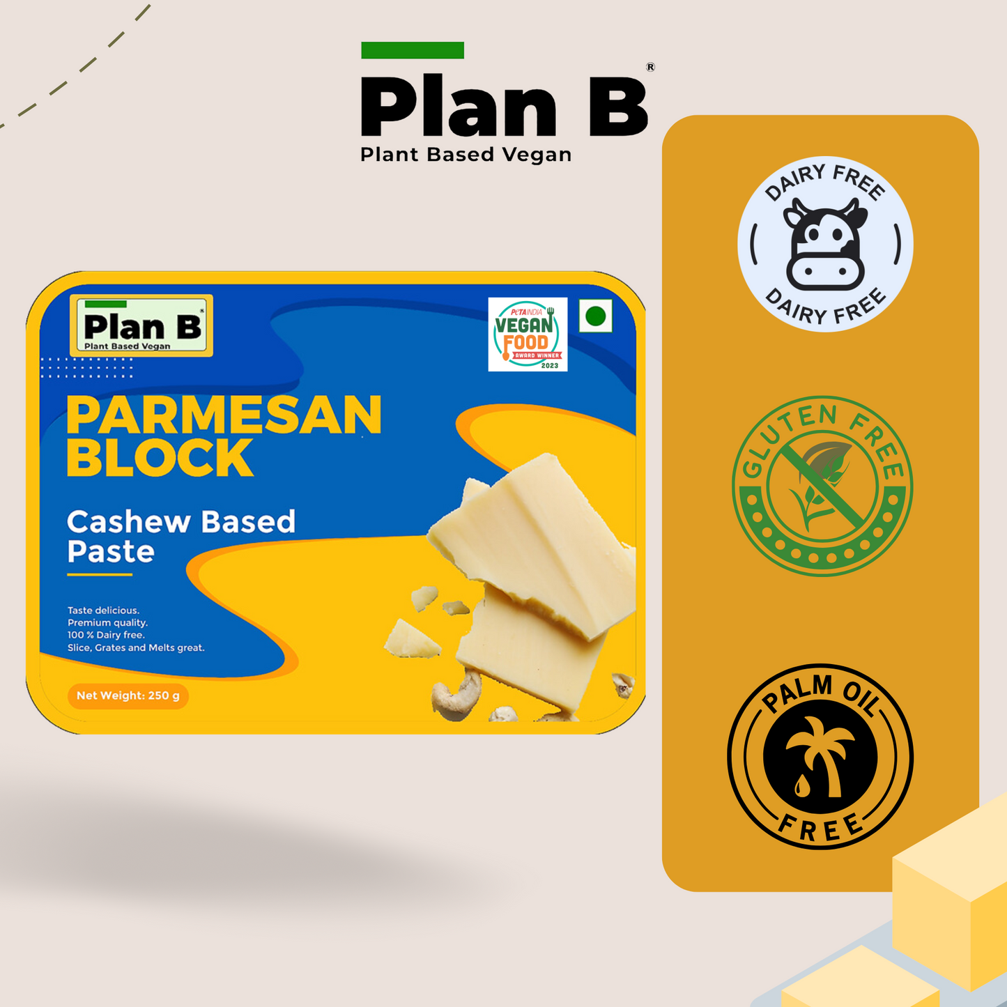 Plan B Parmesan Block 250 g