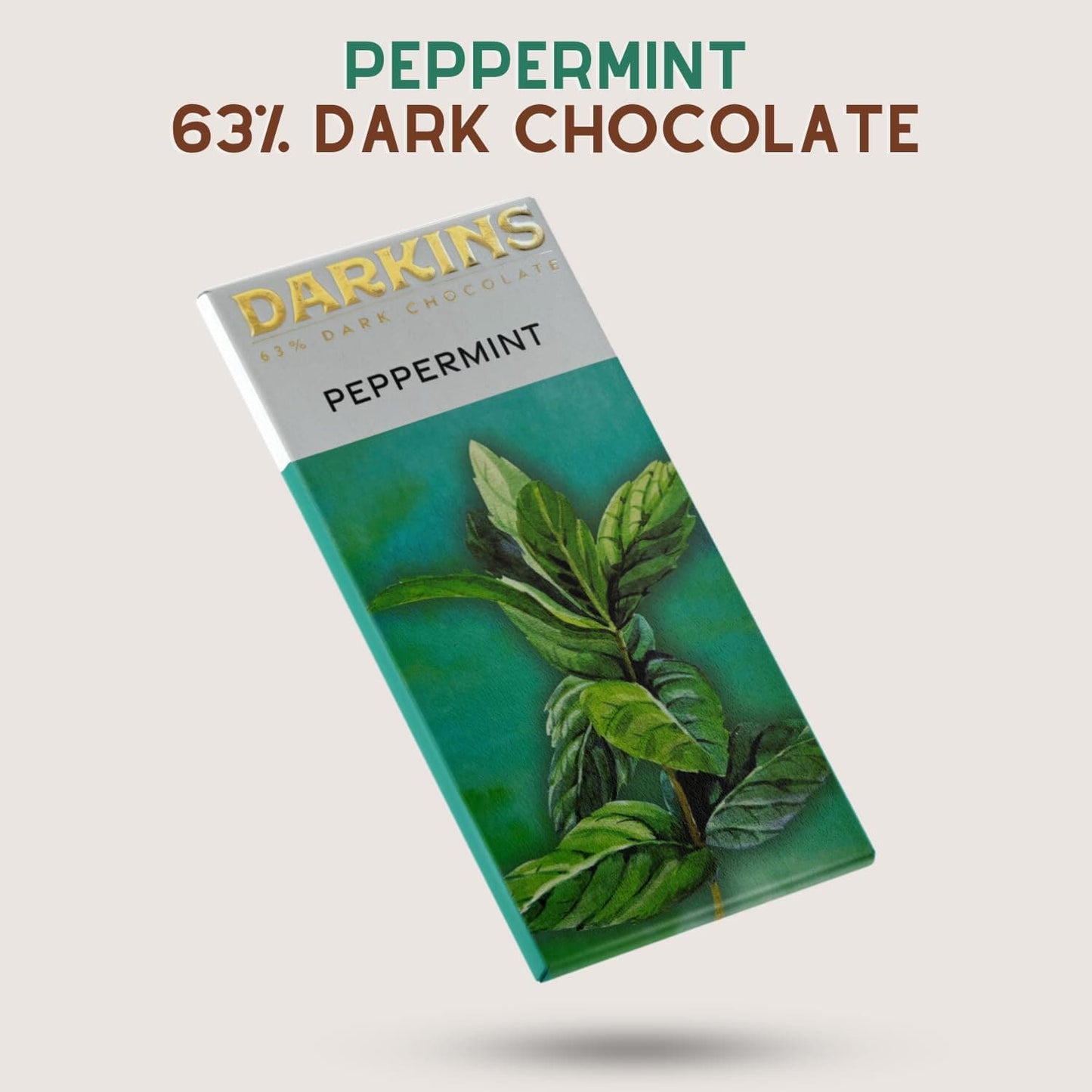DARKINS 63% Dark Chocolates With Peppermint | Dark Chocolate Bar 3x50 Gm | 50 Gm Each Pack of 3