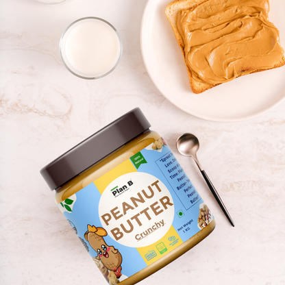 Plan B Peanut Butter Crunchy 1kg (Unsweetened )
