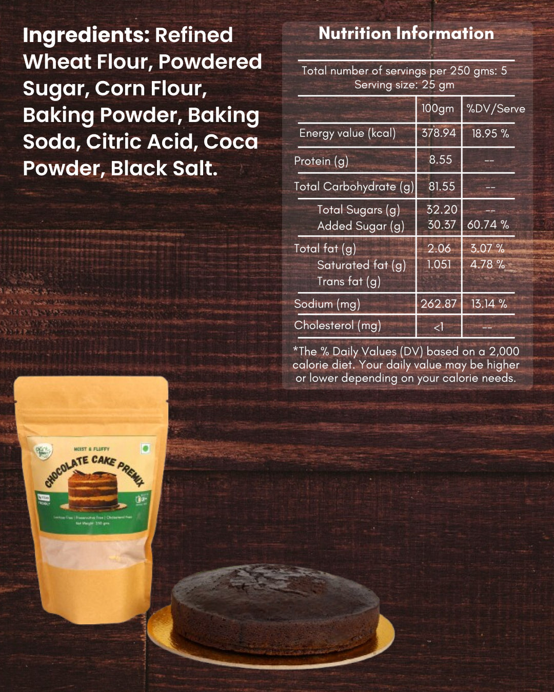 Plant Yum Chocolate Cake Premix (250g)