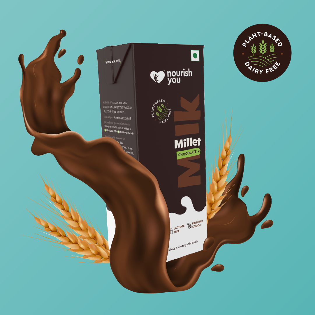 Nourish you Plant based Chocolate Millet Beverage ( 200 ml Tetra Pack )