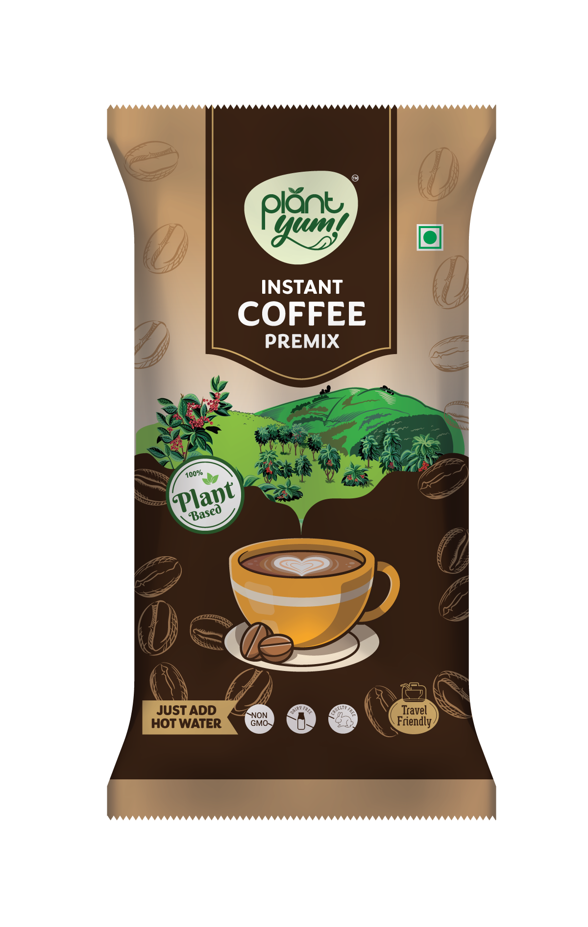 Plant Yum Instant Coffee Premix (18g/Sachet)