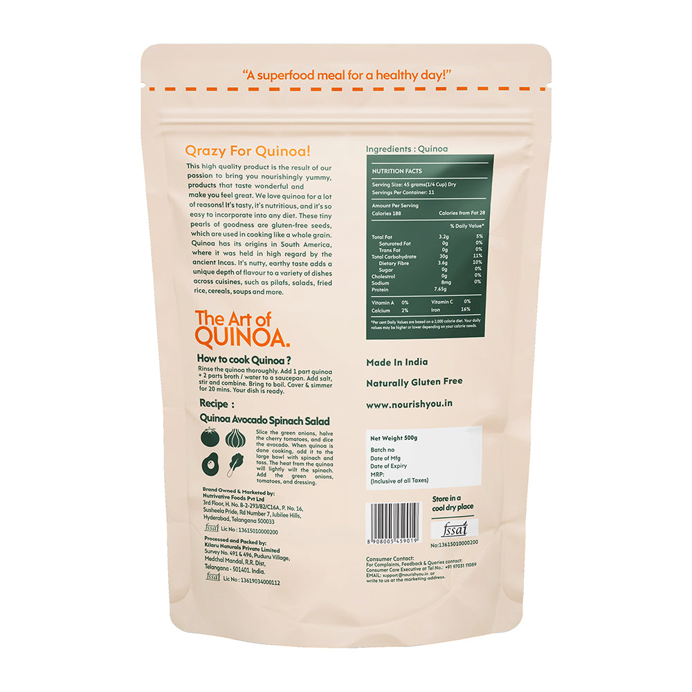 NOURISH YOU PREMIUM WHITE QUINOA - 500G