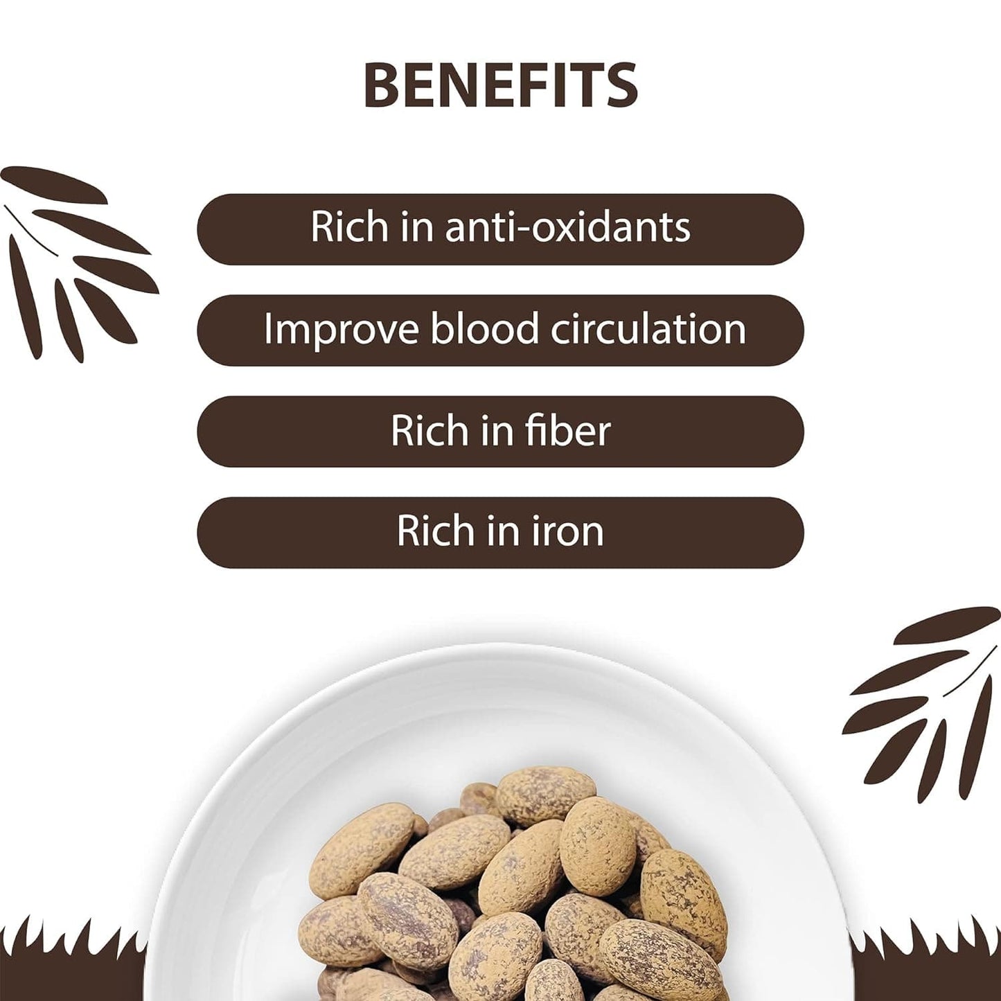 DARKINS Roasted Almond Chocolates Pebbles| Crunchy Almond Chocolate | 50g Each Pack of 3