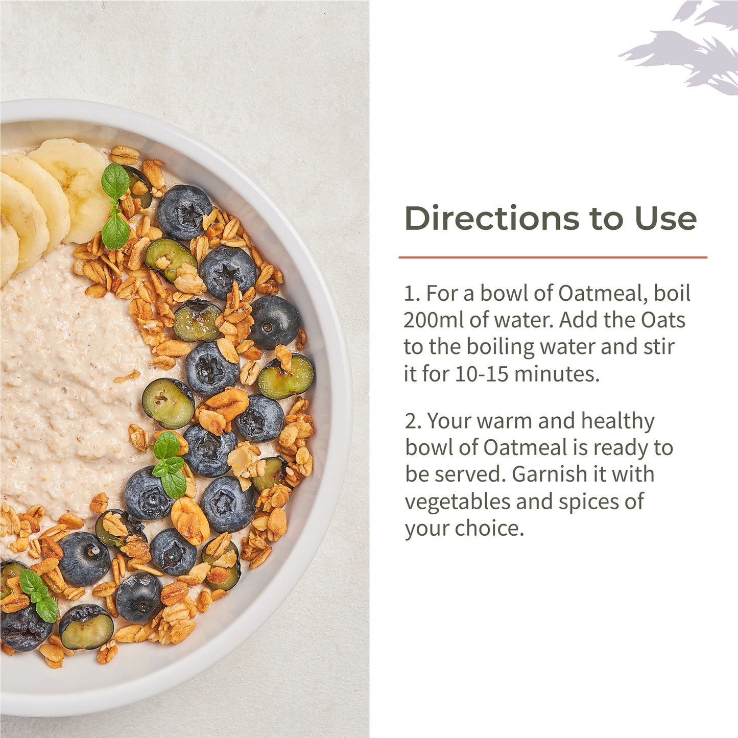 Ecotyl Rolled Oats | Gluten Free | Protein Rich | 500g